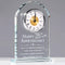 25th Wedding Anniversary  Glass Clock Gift